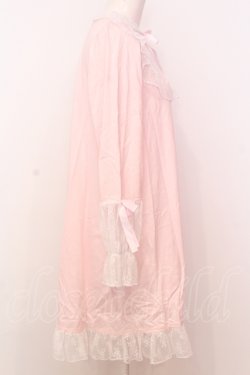 画像3: Nile Perch / お花レース切り替えカットワンピース  ピンク O-25-07-18-001-LO-OP-OW-OS