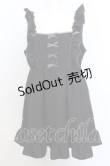 DearMyLove / フリルリボンジャンパースカート 3L クロ O-25-07-18-087-EL-OP-OW-OS