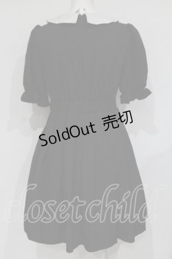 画像5: Ank Rouge / レースヨーク丸襟プリーツワンピース M クロ×シロ O-25-07-18-092-CA-OP-OW-OS