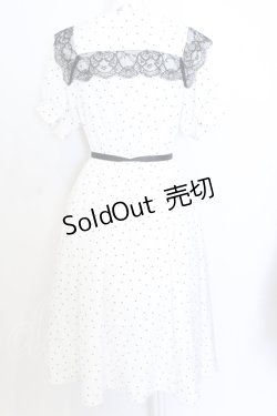 画像3: Ank Rouge / ドット襟ワンピース M シロ×クロ O-25-07-18-093-CA-OP-OW-OS