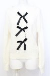 画像1: Ank Rouge / 3つリボンニット M アイボリー O-25-07-18-096-CA-TO-OW-ZT091 (1)