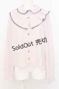 DearMyLove / バイカラー丸襟ワンピース 3L ピンク×クロ O-25-07-18-105-EL-BL-OW-OS