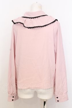 画像3: DearMyLove / バイカラー丸襟ワンピース 3L ピンク×クロ O-25-07-18-105-EL-BL-OW-OS