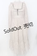 Ank Rouge / レースロングクラシックワンピース M ベージュ O-25-07-18-106-CA-OP-OW-OS