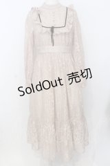 Ank Rouge / レースロングクラシックワンピース M ベージュ O-25-07-18-106-CA-OP-OW-OS