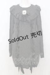 DearMyLove / フリルレースアップニットワンピース LL グレー O-25-07-18-107-EL-OP-OW-OS