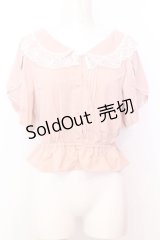 Honey Cinnamon / タックレースブラウス  ピンク O-25-07-18-013-LO-BL-OW-OS