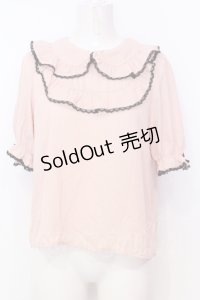 Honey Cinnamon / レース配色プルブラウス F ピンク O-25-07-18-014-LO-BL-OW-OS