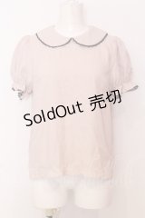 Honey Cinnamon / レース配色丸襟プルブラウス F ベージュ O-25-07-18-002-LO-BL-OW-OS