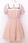 画像1: Honey Cinnamon / リボン配色ワンピース F ピンク×シロ×クロ O-25-07-18-015-LO-OP-OW-ZT508 (1)