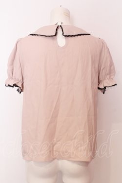 画像3: Honey Cinnamon / レース配色丸襟プルブラウス F ベージュ O-25-07-18-002-LO-BL-OW-OS