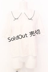 Honey Cinnamon / はしごレースブラウス F シロ×クロ O-25-07-18-023-LO-BL-OW-OS