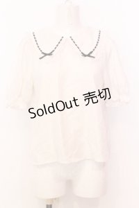 Honey Cinnamon / はしごレースブラウス F シロ×クロ O-25-07-18-023-LO-BL-OW-OS