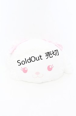 画像1: BABY,THE STARS SHINE BRIGHT / うさくみゃちゃんのもちもちクッション  シロ×ピンク O-25-07-19-001-BA-ZA-IG-OS