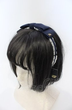 画像1: Innocent World / ミニバラレースカチューシャ  ネイビー O-25-07-19-047-IW-AC-IG-OS