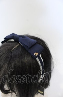 画像2: Innocent World / ミニバラレースカチューシャ  ネイビー O-25-07-19-047-IW-AC-IG-OS
