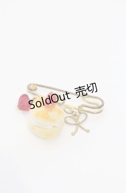 画像2: LOLITAその他 / シュークリームミニピンブローチ  ベージュ O-25-07-19-060-LO-AC-OW-ZT169-F001