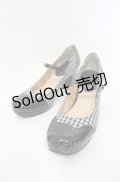 あしながおじさん / ギンガムチェックワンストラップパンプス 24.5ｃｍ クロ O-25-07-19-064-PU-SH-OW-ZT-K022