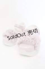 axes femme POETIQUE / チュールフリルスポサン S ピンク O-25-07-19-067-AX-SH-OW-ZT-K005