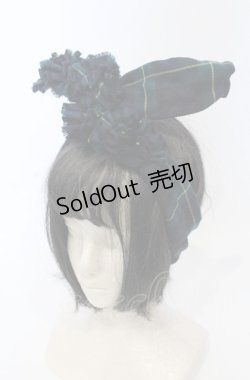 画像1: Jane Marple / チェックワイヤーヘアバンド  グリーン O-25-07-19-068-JM-ZA-IG-ZT271