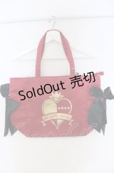 Maison de FLEUR / HEARTSLABYUL/サイドリボントートバッグ  アカ O-25-07-19-070-LO-BG-IG-ZT-K024