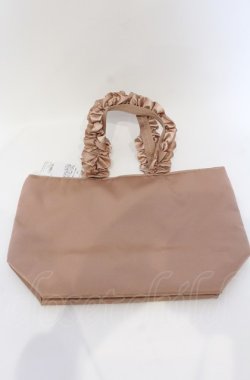 画像3: Maison de FLEUR / フリルハンドルトートバッグ  ピンクベージュ O-25-07-19-071-LO-BG-IG-OS