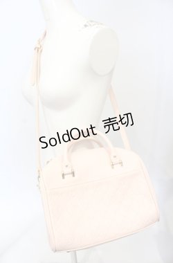 画像4: Maison de FLEUR / モノグラムボストンMバッグ  ピンク O-25-07-19-072-LO-BG-IG-OS