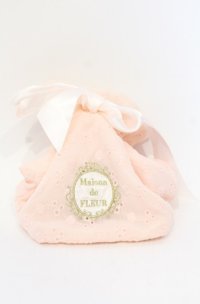 Maison de FLEUR / -POPUP限定フラワー刺繍ビックリボンポーチ  ピンク O-25-07-19-074-LO-ZA-IG-ZT271