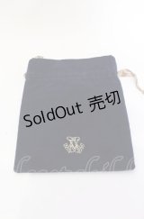 Scent Of Varo / ロゴマーク刺繍巾着  ネイビー O-25-07-19-078-LO-ZA-IG-ZT0722F