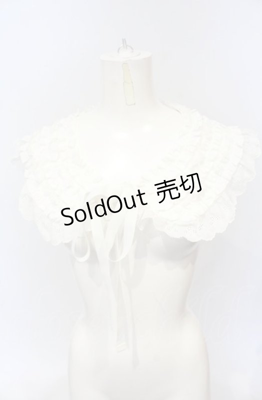 画像1: HEIHEI / フリルつけ襟  シロ O-25-07-19-088-PU-ZA-IG-ZT169-F005 (1)