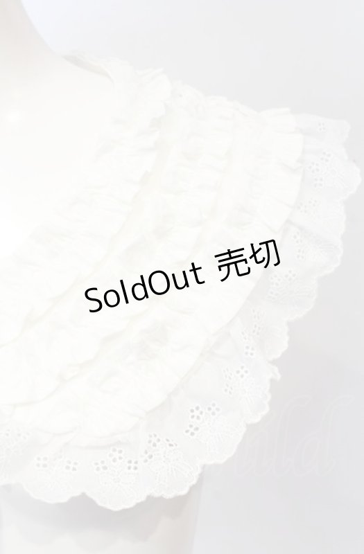 画像2: HEIHEI / フリルつけ襟  シロ O-25-07-19-088-PU-ZA-IG-ZT169-F005 (2)