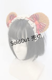 LOUIS LOVER（海外ロリィタ） / もこもこテディベアレース カチューシャ  ブラウン O-25-07-19-091-LO-AC-IG-OS