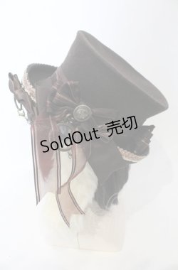 画像3: ALICE and the PIRATES / 時計うさぎのロップイヤーシルクハットII  ブラウン O-25-07-19-010-PA-AC-IG-ZT-K011