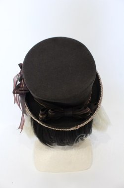 画像4: ALICE and the PIRATES / 時計うさぎのロップイヤーシルクハットII  ブラウン O-25-07-19-010-PA-AC-IG-ZT-K011