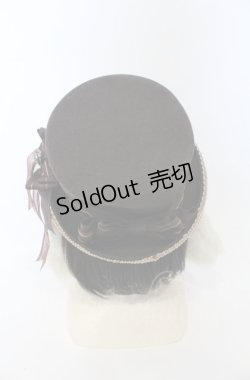 画像4: ALICE and the PIRATES / 時計うさぎのロップイヤーシルクハットII  ブラウン O-25-07-19-010-PA-AC-IG-ZT-K011