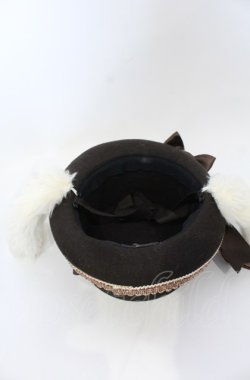 画像5: ALICE and the PIRATES / 時計うさぎのロップイヤーシルクハットII  ブラウン O-25-07-19-010-PA-AC-IG-ZT-K011