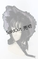 ALICE and the PIRATES / Rosy night’s Masquerade柄ボンネット  パープル O-25-07-19-011-PA-AC-IG-OS