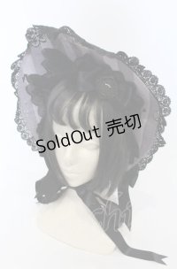 ALICE and the PIRATES / Rosy night’s Masquerade柄ボンネット  パープル O-25-07-19-011-PA-AC-IG-OS