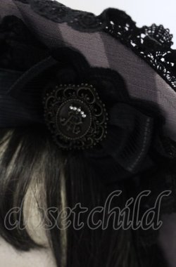 画像2: ALICE and the PIRATES / Rosy night’s Masquerade柄ボンネット  パープル O-25-07-19-011-PA-AC-IG-OS
