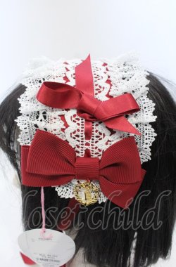 画像2: BABY,THE STARS SHINE BRIGHT / プリンセスドロップヘッドドレス  えんじ×シロ O-25-07-19-014-BA-AC-IG-OS