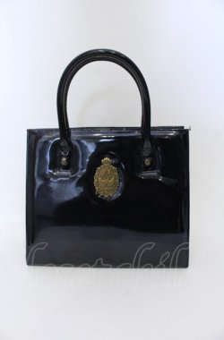 画像1: metamorphose / スワンエンブレムエナメルトートBAG バッグ  ブラック O-25-07-19-003-ME-BG-IG-OS