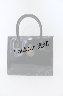 画像1: metamorphose / スワンエンブレムエナメルトートBAG バッグ  ブラック O-25-07-19-003-ME-BG-IG-OS