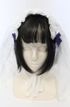 画像2: Angelic Pretty / シスターベールヘッドドレス  シロ×ネイビー O-25-07-19-019-AP-AC-IG-ZT488 (2)