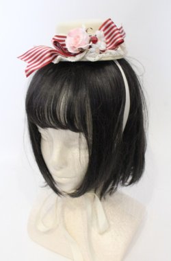画像1: BABY,THE STARS SHINE BRIGHT / Heart Berry ミニハット  アイボリー O-25-07-19-024-BA-AC-IG-OS