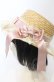 画像2: ALICE and the PIRATES / ベルスーズカンカン帽  ナチュラル×ピンク O-25-07-19-025-PA-AC-IG-OS (2)