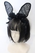 Angelic Pretty / Midnight Bunnyカチューシャ  クロ O-25-07-19-027-AP-AC-IG-OS