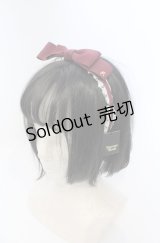 Innocent World / ミニバラレースカチューシャ  えんじ O-25-07-19-039-IW-AC-IG-OS