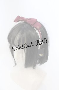 Innocent World / ミニバラレースカチューシャ  えんじ O-25-07-19-039-IW-AC-IG-OS
