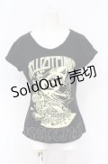 HELL CAT PUNKS / シャークptTシャツ S ブラック O-25-07-21-039-PU-TO-OW-OS