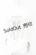 PEACE NOW / ラメプリントドロストカットソー M ホワイト O-25-07-21-041-PU-TO-OW-OS
